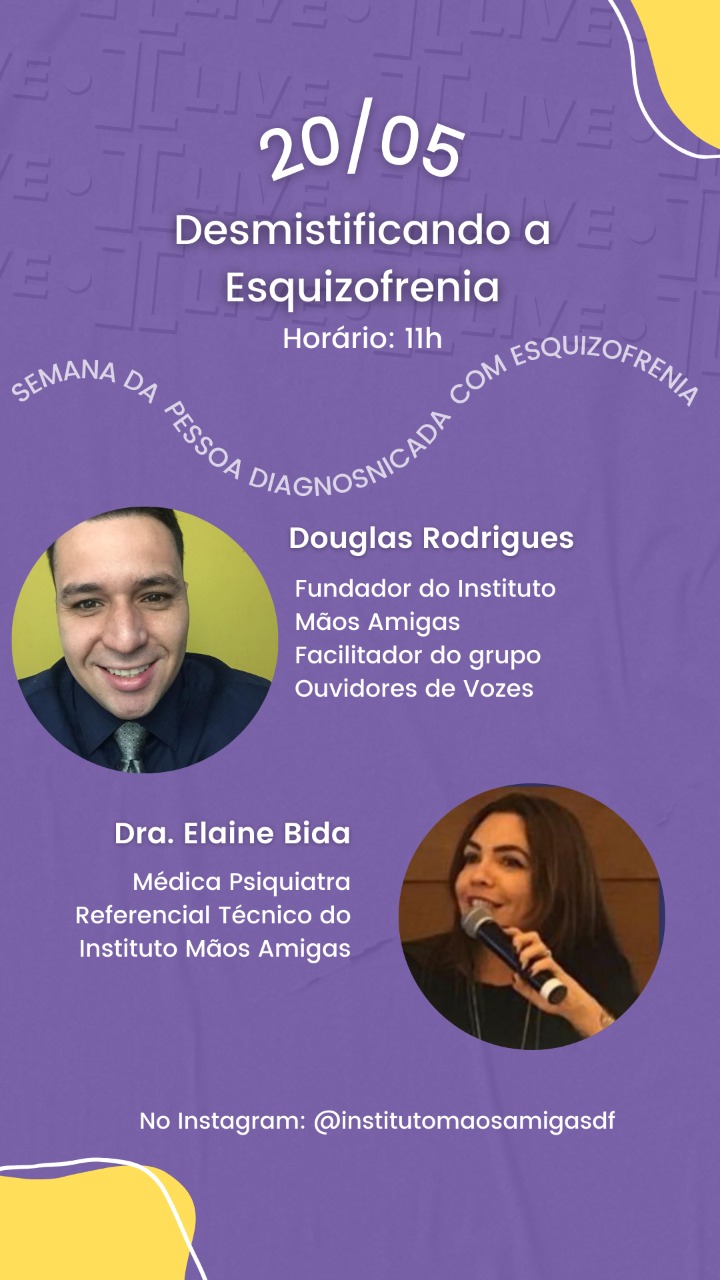 20/05 – Live Desmistificando a Esquizofrenia.